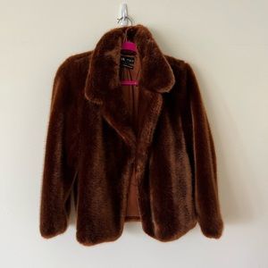Zara faux fur coat
